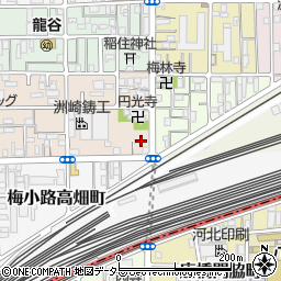 京都府京都市下京区梅小路西中町105周辺の地図