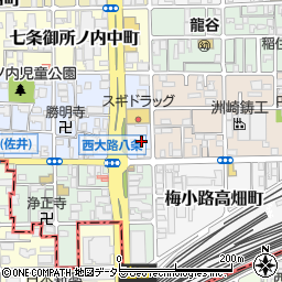 京都府京都市下京区七条御所ノ内本町97周辺の地図