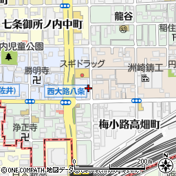 京都府京都市下京区七条御所ノ内本町96周辺の地図