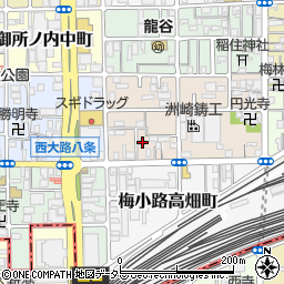 京都府京都市下京区梅小路西中町38-1周辺の地図