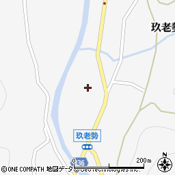 愛知県新城市玖老勢（北貝津）周辺の地図