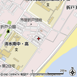 静岡県静岡市清水区折戸3丁目11周辺の地図
