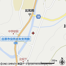 広島県庄原市比和町比和768周辺の地図