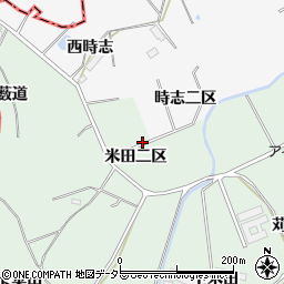 愛知県知多郡東浦町緒川米田二区周辺の地図