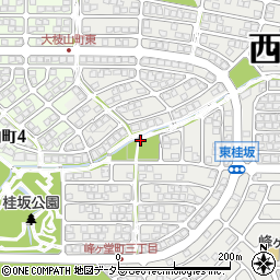 京都府京都市西京区御陵峰ケ堂町3丁目周辺の地図