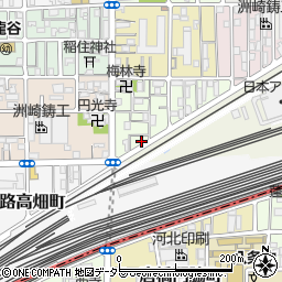 京都府京都市下京区梅小路東中町63周辺の地図