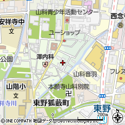 京都府京都市山科区竹鼻サイカシ町7-5周辺の地図