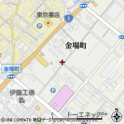 三重県四日市市金場町周辺の地図