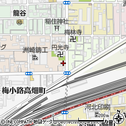 京都府京都市下京区梅小路西中町72周辺の地図
