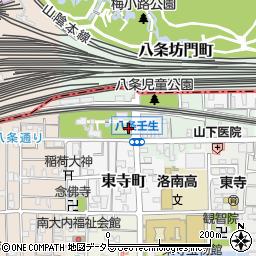 京都府京都市南区八条町周辺の地図