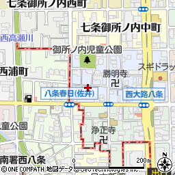 京都府京都市下京区七条御所ノ内本町45周辺の地図