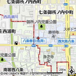 京都府京都市下京区七条御所ノ内本町40周辺の地図