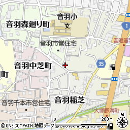 京都府京都市山科区音羽前田町9周辺の地図