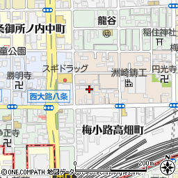 京都府京都市下京区梅小路西中町37周辺の地図