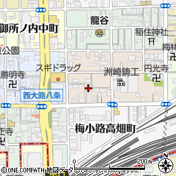 京都府京都市下京区梅小路西中町38周辺の地図