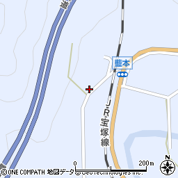 兵庫県三田市藍本624周辺の地図