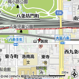 京都府京都市南区八条町425周辺の地図