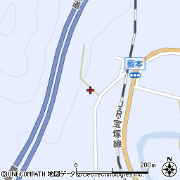 兵庫県三田市藍本712周辺の地図
