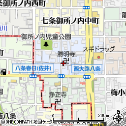 京都府京都市下京区七条御所ノ内本町79周辺の地図