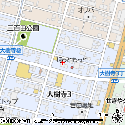 タイヤ屋来人喜人大樹寺店周辺の地図