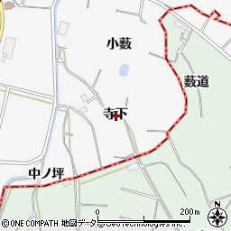 愛知県大府市吉田町寺下周辺の地図