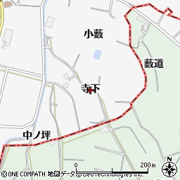 愛知県大府市吉田町（寺下）周辺の地図