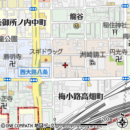 京都府京都市下京区梅小路西中町37-8周辺の地図