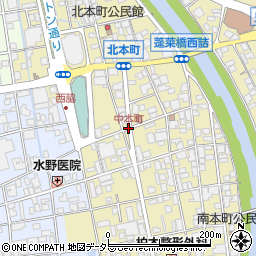 中本町周辺の地図