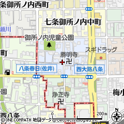 京都府京都市下京区七条御所ノ内本町20周辺の地図