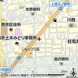 京都府京都市西京区上桂三ノ宮町11周辺の地図