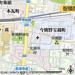 京都府京都市東山区今熊野宝蔵町周辺の地図