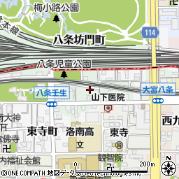 京都府京都市南区八条町446-2周辺の地図
