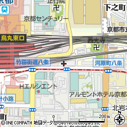 日本通運株式会社　京都支店総務周辺の地図