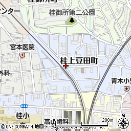 京都府京都市西京区桂上豆田町周辺の地図
