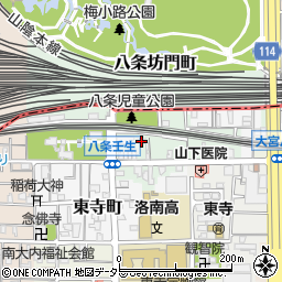 京都府京都市南区八条町455周辺の地図