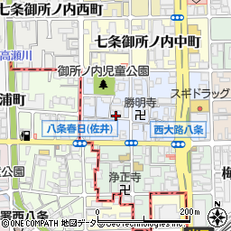 京都府京都市下京区七条御所ノ内本町23周辺の地図