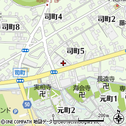 ワタデン司町店周辺の地図