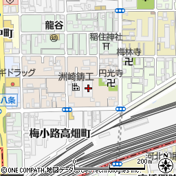 京都府京都市下京区梅小路西中町79周辺の地図