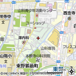 京都府京都市山科区竹鼻サイカシ町12-6周辺の地図