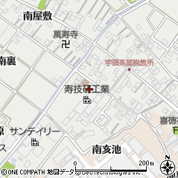 愛知県安城市宇頭茶屋町南裏51-1周辺の地図