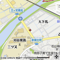 愛知県刈谷市半城土町大下馬86周辺の地図
