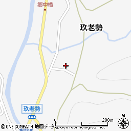 愛知県新城市玖老勢上貝津周辺の地図