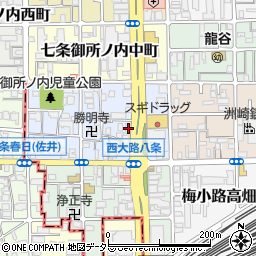 京都府京都市下京区七条御所ノ内本町69周辺の地図