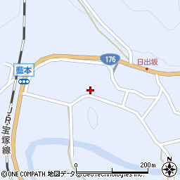 兵庫県三田市藍本371周辺の地図