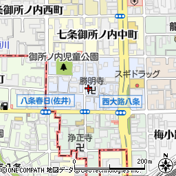 京都府京都市下京区七条御所ノ内本町80周辺の地図