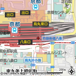 にしんそば松葉　京都駅店周辺の地図