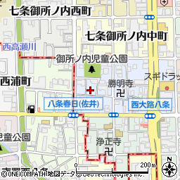 京都府京都市下京区七条御所ノ内本町30周辺の地図