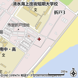 静岡県静岡市清水区折戸3丁目周辺の地図