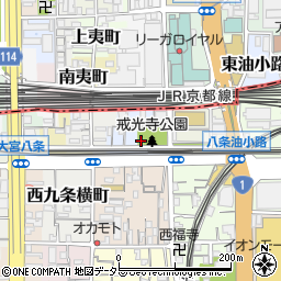 京都府京都市南区西九条戒光寺町4周辺の地図