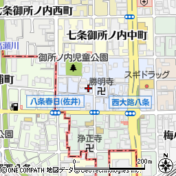 京都府京都市下京区七条御所ノ内本町15周辺の地図